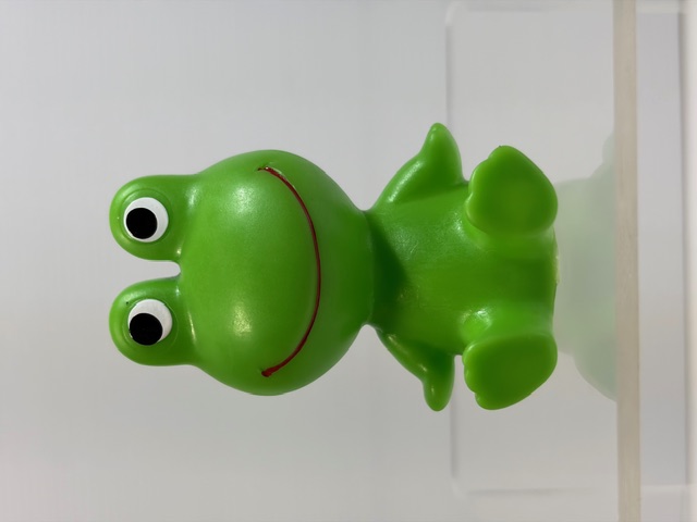 珍品☆コルゲンコーワ☆座り☆ケロちゃん☆ソフビ人形 ７．３ｃｍ 企業物 非売品 現状【RT0340】