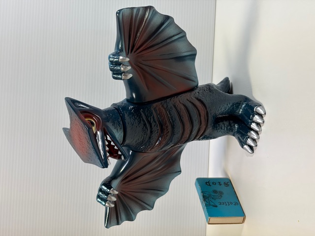 袋・タグ付☆復刻版☆日東☆ギャオス☆ソフビ人形 スタンダード １７．８ｃｍ １５０ｇ 大映 版権有 現状 【RT0348】