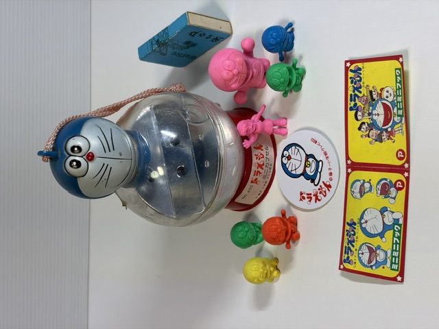 開封品☆昭和レトロ☆パトラ☆ドラえもん☆ミニカプセル １３．８ｃｍ 当時物 版権有 アニメ 現状【RT0431】