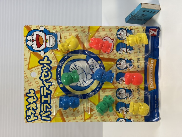 未開封☆パッケージ入☆丸越☆MK☆ドラえもん☆バラエティセット☆人形 たて２２．５ｃｍ 1997 当時物 アニメ 版権有 現状 【RT0450】　