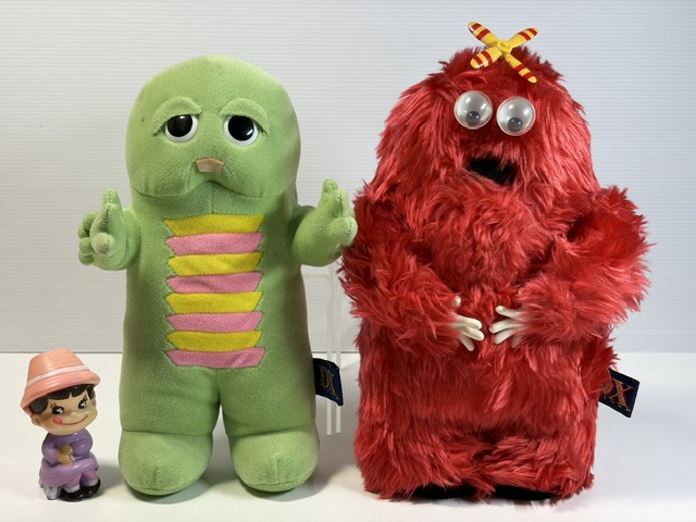 ２体セット☆大きい☆ひらけ！ポンキッキ☆ガチャピン・ムック☆人形 ２９．０ｃｍ  版権有 現状 【RT0456】