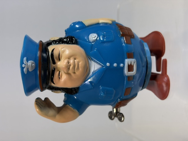 １９８０年☆マスダヤ☆高見山☆元関取☆警官☆ゼンマイ式☆ソフビ人形 ９．０ｃｍ 当時物 版権有 現状 【RT0575】