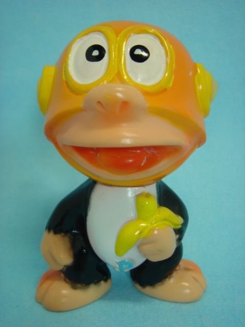 藤子 F 不二雄 パーマン２号 バナナを持ったブービー バンダイ ソフビ人形 To0191 アンティーク らしさ