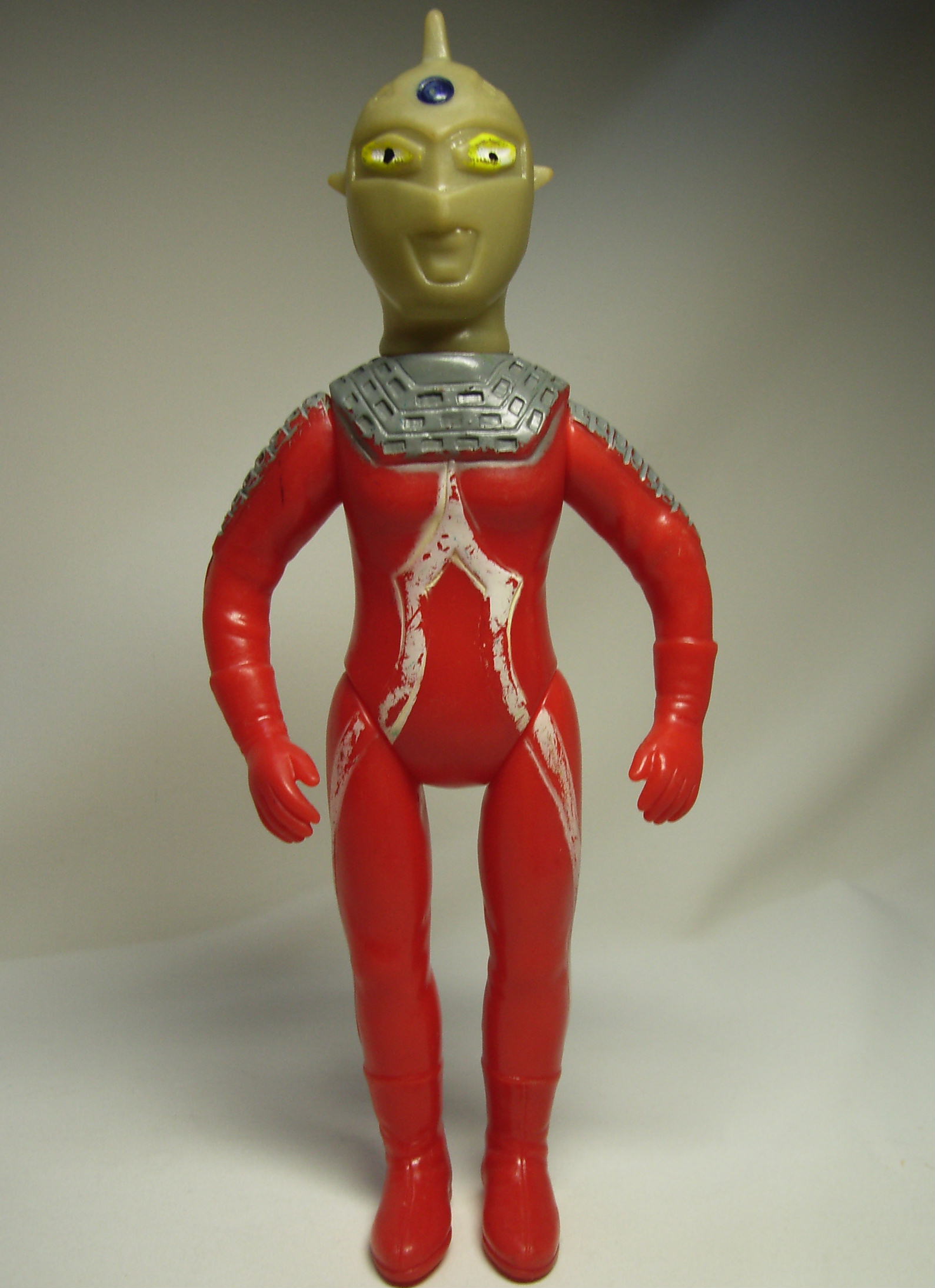 S42年頃☆マルザン☆ウルトラセブン☆ソフビ人形 23．0cm 