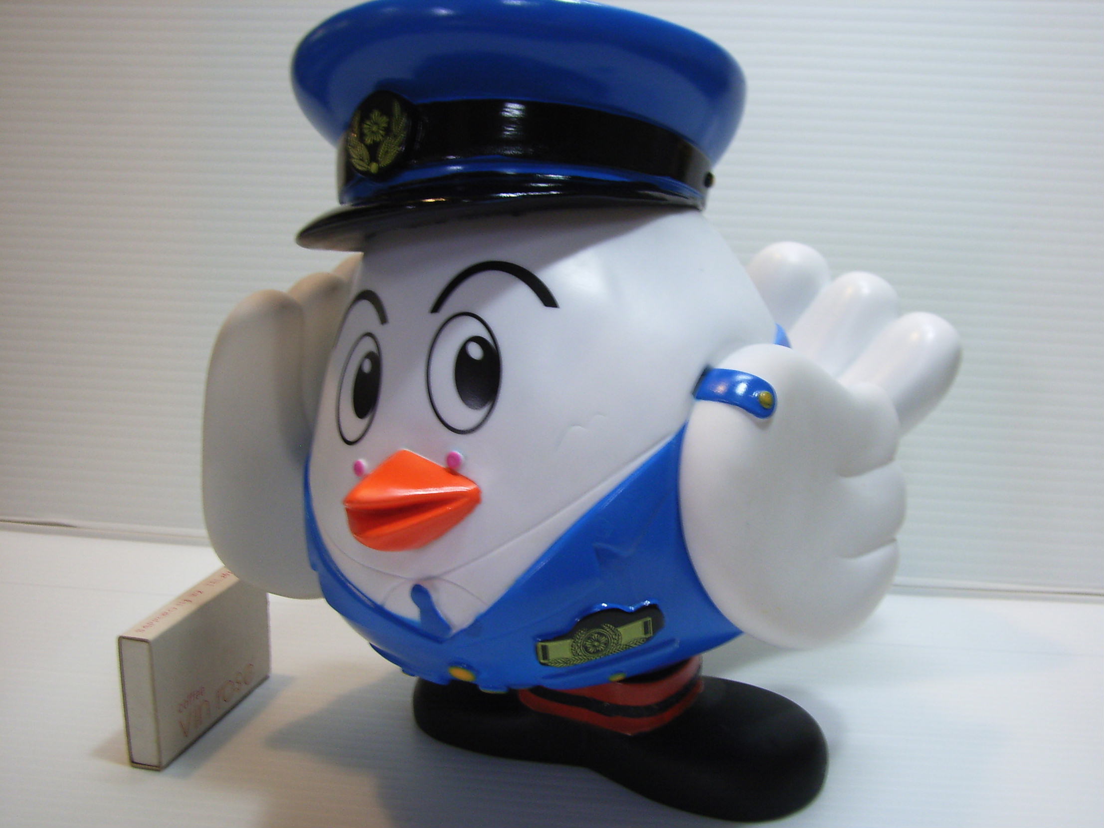 希少☆カウンター用 店頭用 埼玉県警察 ポッポくん ソフビ人形 大 ２１．５ｃｍ 当時物 現状 【TO2571】