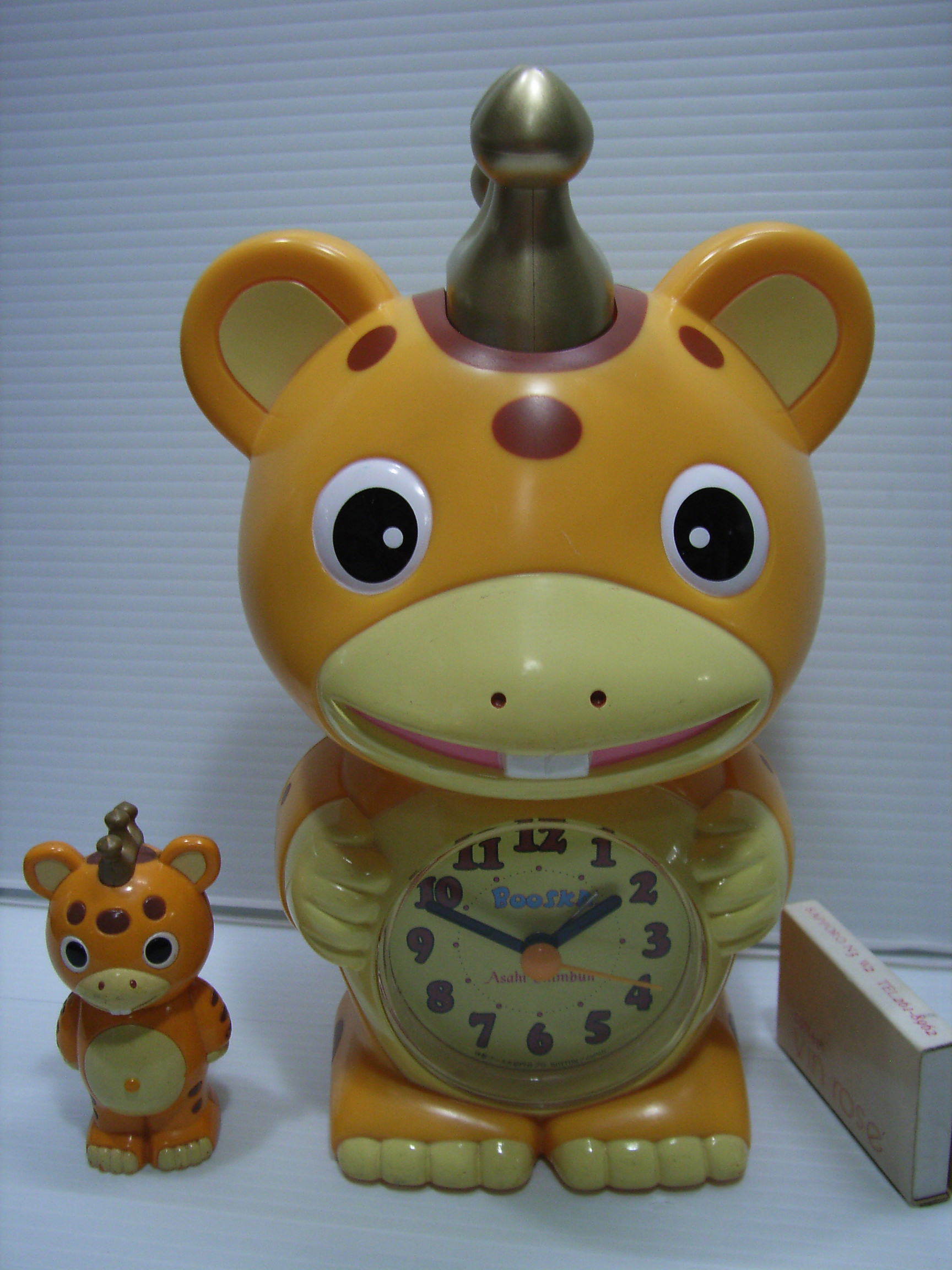 朝日新聞 ブースカ 目覚まし 置時計 ２１ ３ｃｍ 当時物 企業物 非売品 To2922