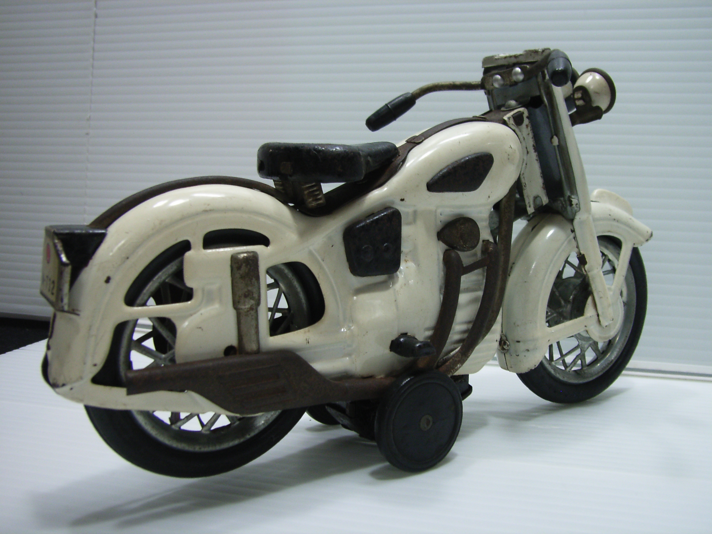 希少☆マルサン？ サンビーム ブリキ オートバイ 大 ２１．７ｃｍ ２２０ｇ 当時物 JAPAN 現状 詳細不明 【TO3139】