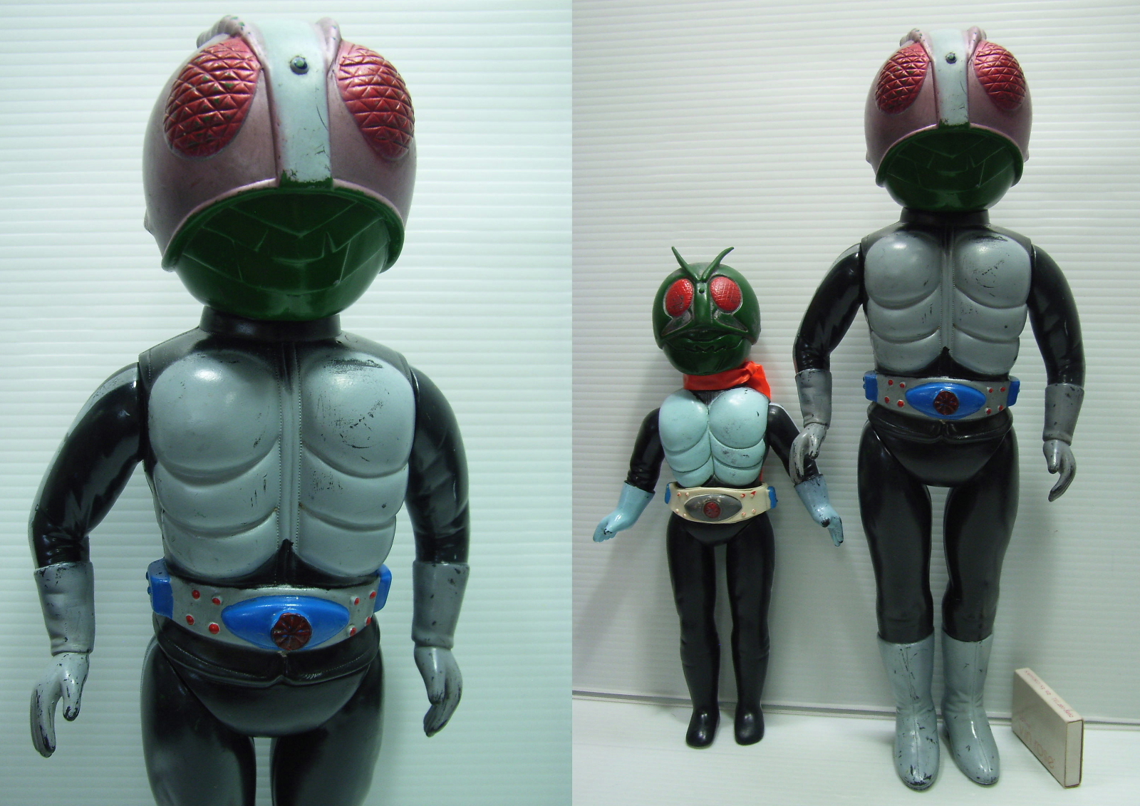 特大☆バンダイ 仮面ライダー ソフビ人形 36．0cm 放映当時物  