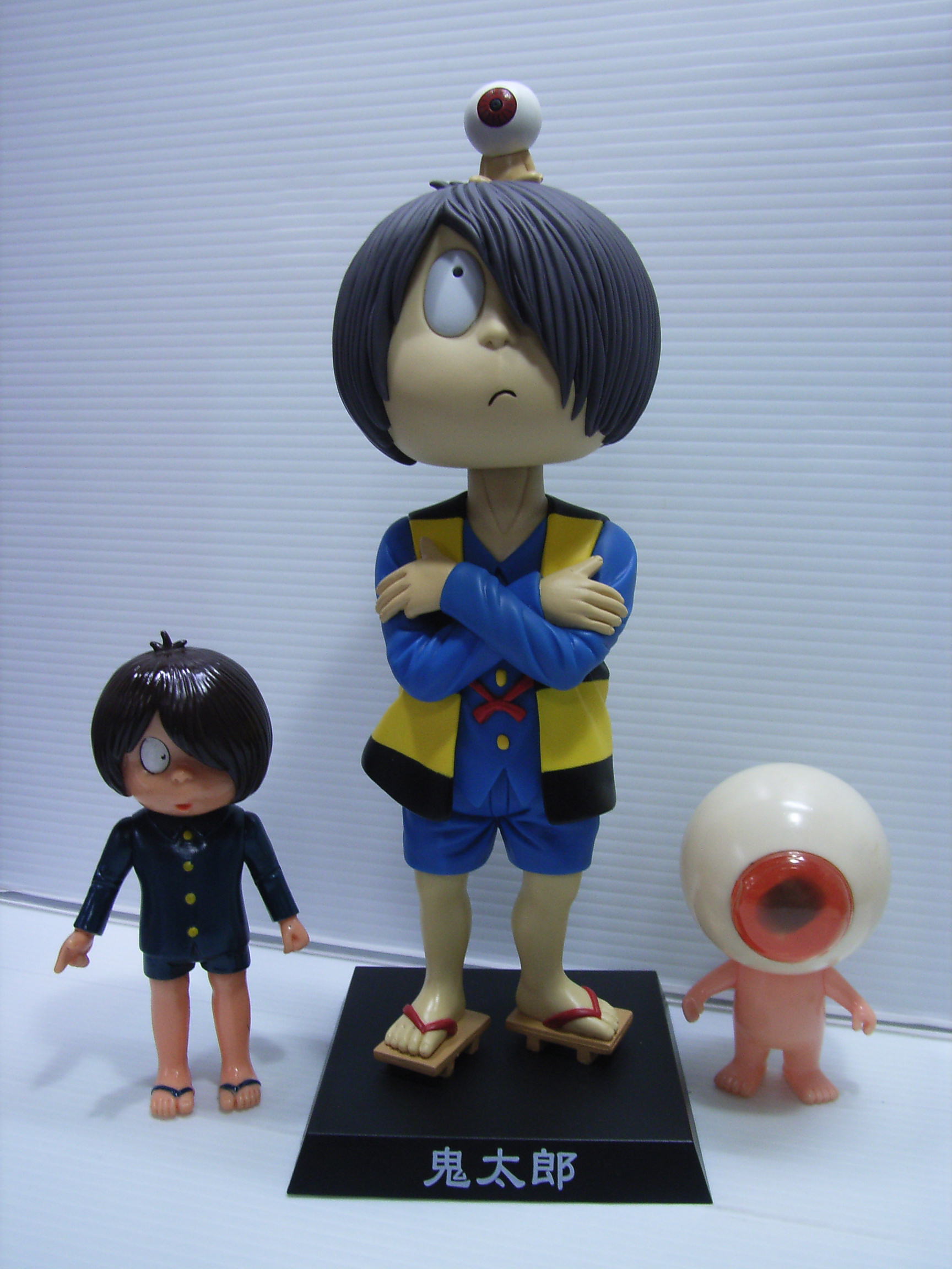 ゲゲゲの鬼太郎 首ふり ソフビ人形 大 ２８．５ｃｍ ２８０ｇ 版権有 アニメ 現状 詳細不明 【TO3343】