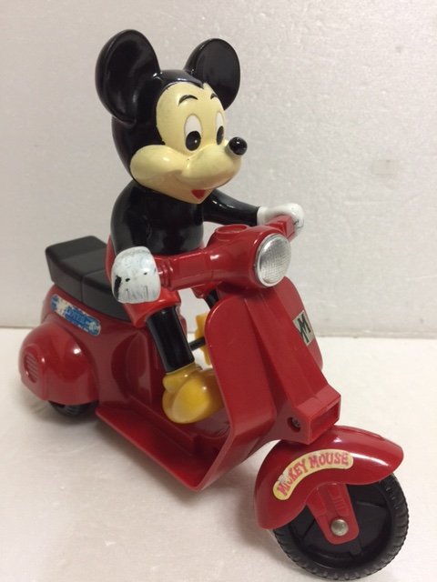 増田屋 ゼンマイ式 ミッキーマウス スクーター 長さ 17