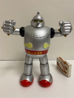 鉄人28号☆昭和レトロ☆ソフビ人形 17．0cm 140g 現状 