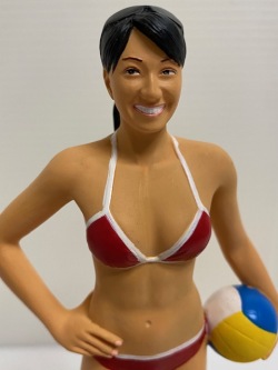 リアル！☆箱付☆浅尾美和☆ビーチの妖精☆人形 箱 ２４．０ｃｍ ５２０ｇ 版権有 フィギュア 現状 【AT1050】