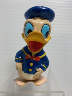 マスダヤ☆セルロイド☆ドナルドダック☆人形 １５．５ｃｍ 昭和レトロ☆当時物 版権有 現状◆ブリキ 【AT1286】