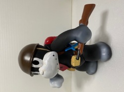 1969年☆マルサン☆のらくろ☆二等兵☆ソフビ人形 16．5cm 