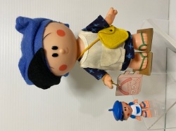 美品エポック社☆フクちゃん箱付き☆キャラクタードール人形ソフビ約17cm 1982年☆エポック☆タグ付☆フクちゃん☆ソフビ人形 17．0cm 当時