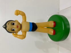 ビリケン☆鉄腕アトム☆木台☆首ふり ソフビ人形 １７．０ｃｍ 版権有 アニメ 現状【AT1886】