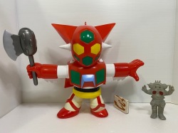 大型☆ゲッターロボ☆ソフビ人形 25．0cm 幅 30．0cm 