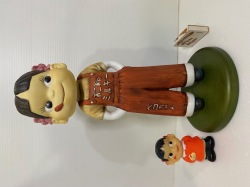 大きい☆不二家☆ペコちゃん☆陶器製☆首ふり☆人形 高さ