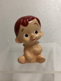森永☆エンゼル坊や☆ソフビ人形 ５．５ｃｍ 当時物 企業物 非売品 現状 【AT225】