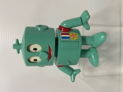 ロボタン☆人形☆合金 11．6cm 160g 当時物 ロビン 版権有 