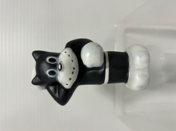 昭和レトロ☆日本長期信用銀行☆のらくろ☆ソフビ人形☆貯金箱 ９．０ｃｍ 当時物 企業物 非売品 現状【AT2425】