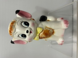 ジャングル大帝レオ☆陶器製☆人形☆貯金箱 １２．３ｃｍ 昭和レトロ 当時物 アニメ 現状【AT2566】　