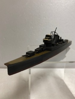 大型☆昭和１２年当時☆江崎グリコ 軍艦模型 巡洋艦 熊野 木製 の写真のみ 【AT480】