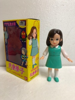 1986年☆箱入☆バンダイ☆天童夢子 ソフビ人形 11．3cm ゲゲゲの