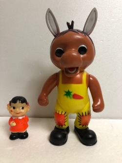 大きい！ニッコー おはよう！こどもショー ロバくん ソフビ人形 26 