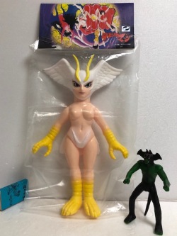 開封品☆袋入☆デビルマン☆妖獣シレーヌ☆ソフビ人形 大 27．0cm