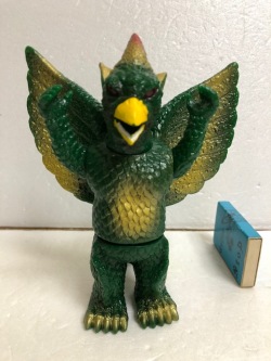 大怪獣・ガッパ。©️日活。ソフトビニール人形・極上品。【首のみ稼働します】。 日東☆大巨獣ガッパ☆ソフビ人形 体長 17．0（頭～尾
