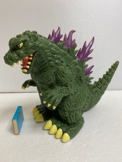 大型☆トヨタ カローラ店☆ゴジラ☆ソフビ人形 貯金箱 体長 33 