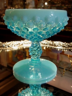 アーリーフェントン　ホブネイル　ブルーオパールセント　シャーベットグラス　【AW0417】