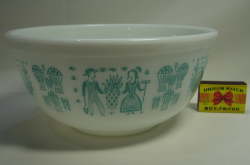 オールドパイレックス　バタープリント　ミキシングボウル　Ｌサイズ　人気のデザイン　【AW2032】