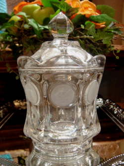 アメリカ　フォストリア　コインシリーズ ガラス製フタ付きジャー 【AWG0163】