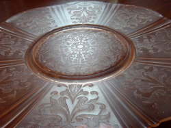 マクベスエバンス社　アメリカンスイートハート 　ピンク　１２インチ　サービングプレート　【AWG0125】