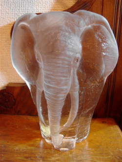 ROYAL KRONA（ロイヤル　クローナ）北欧　ヴィンテージ　像のクリスタル　置物　【NW0166】