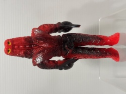 1978年☆ポピー☆ゴドラ星人（足型あり）☆キングザウルスシリーズ☆ソフビ人形 １６．５ｃｍ 当時物 ウルトラ怪獣 JAPAN 版権有 現状【RT0014】