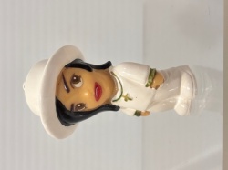 キーホルダー付☆宇多田ヒカル？☆タグ付☆ソフビ人形 ６．１ｃｍ Utahime 当時物 現状 詳細不明 【RT0025】