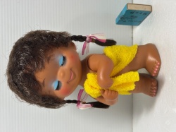 昭和レトロ☆大きい☆箱付☆タオルドール☆おすましちゃん☆女の子☆ソフビ人形 １９．５ｃｍ 当時物 MADE IN JAPAN 現状 【RT0135】