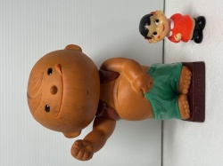店頭用・カウンター用☆東洋水産☆マルちゃん☆ソフビ人形☆貯金箱 ２３．５ｃｍ 当時物 企業物 非売品 現状【RT0152】