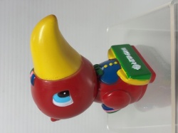 日立☆ポンパくん☆キドカラー☆ソフビ人形☆貯金箱 ９．５ｃｍ 当時物 企業物 非売品 現状【RT0156】