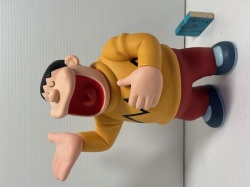 大きい！☆ジャイアン☆ドラえもん☆ソフビ人形 ２４．３ｃｍ メディコムトーイ 版権有 現状【RT0178】
