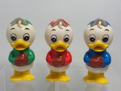 3体セット☆三菱銀行☆ヒューイ・デューイ・ルーイ☆ソフビ人形☆貯金箱