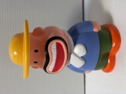 明治製菓☆カールおじさん☆ソフビ人形☆貯金箱 １５．６ｃｍ 当時物 企業物 非売品 現状 【RT0218】