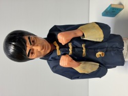 マスダヤ☆昭和レトロ☆ブルースリー☆ソフビ（顔）☆パンチング人形 ２６．０ｃｍ 当時物 ブルース・リー 版権有 現状【RT0244】