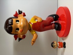 大型☆不二家☆ペコちゃん☆ソフビ人形 38．0cm 540g 当時物