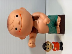 店頭用・カウンター用☆東洋水産☆マルちゃん☆ソフビ人形☆貯金箱 ２３．５ｃｍ 当時物 企業物 非売品 現状【RT0332】