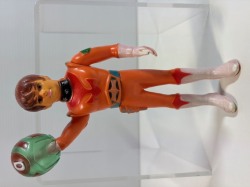 1973年☆ポピー☆マスク付☆ゼロテスター☆吹雪シン☆ソフビ人形 １３．５ｃｍ テスター１号 当時物 版権有 アニメ 現状【RT0349】