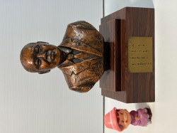 大型☆田中角栄像☆元内閣総理大臣☆ ２５．０ｃｍ １８００ｇ 当時物 JAPAN 現状 【RT0357】